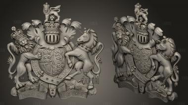 Coat of Arms 2 stl model for CNC